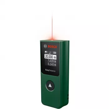 Bosch Home & Garden EasyDistance 20 lazerinis atstumo matuoklis, 20 m diapazonas, žalia/juoda