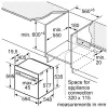 Bosch HRG7361B1 įmontuojama orkaitė su garų funkcija, 71 L, pirolitinis savaiminis valymas, TFT Touch Display Pro, Home Connect, juoda