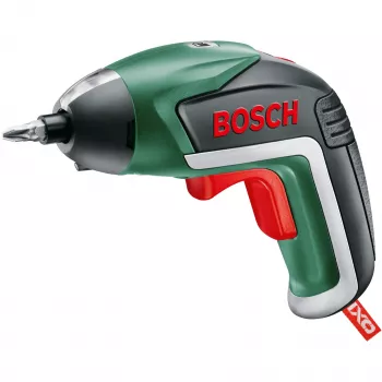 Bosch IXO 5 belaidis atsuktuvas su 32 dalių antgalių rinkiniu, 3,6 V Li-Ion 1,5 Ah, žalia/juoda