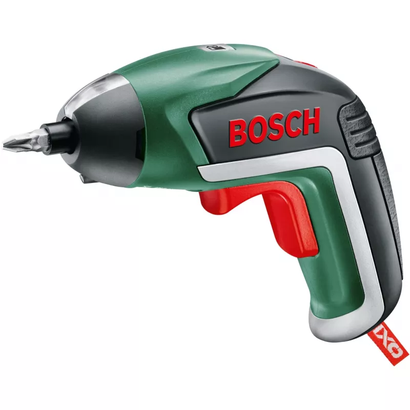 Bosch IXO 5 belaidis atsuktuvas su 32 dalių antgalių rinkiniu, 3,6 V Li-Ion 1,5 Ah, žalia/juoda