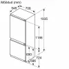 Bosch KBN96SDD0 French Door šaldytuvas su šaldikliu, NoFrost, 605 L, energijos klasė D, nerūdijantis plienas/sidabras
