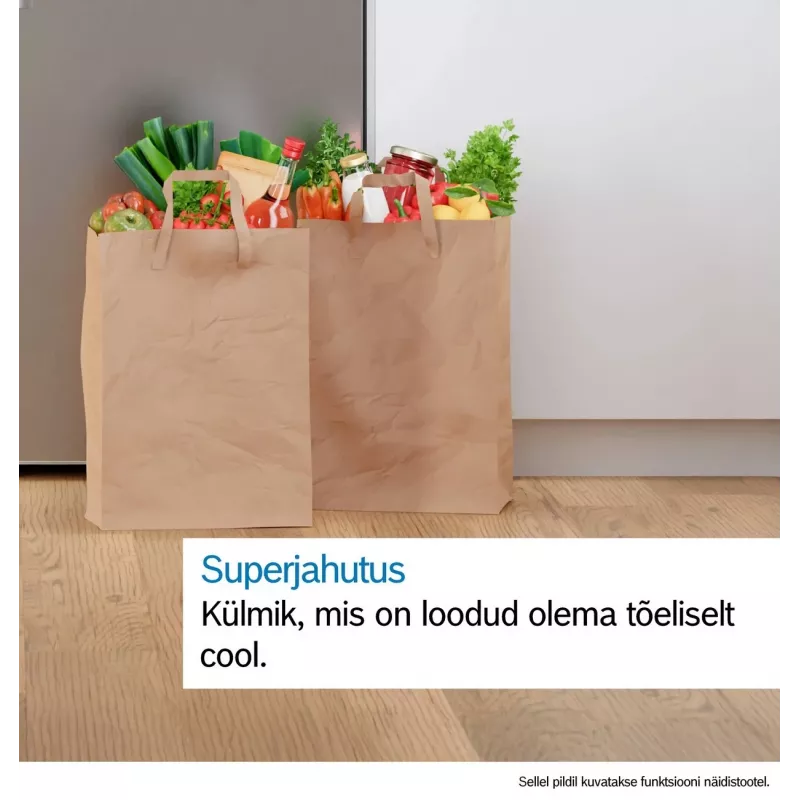 Bosch KIN96ADC0 įmontuojamas šaldytuvas su šaldikliu, 381 L bendras naudingasis tūris, NoFrost, VitaFresh plus, energijos efektyvumo klasė C, baltas