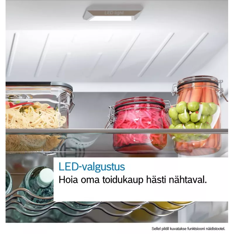 Bosch KIN96ADC0 įmontuojamas šaldytuvas su šaldikliu, 381 L bendras naudingasis tūris, NoFrost, VitaFresh plus, energijos efektyvumo klasė C, baltas