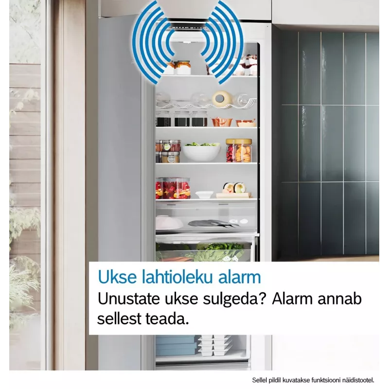 Bosch KIN96ADC0 įmontuojamas šaldytuvas su šaldikliu, 381 L bendras naudingasis tūris, NoFrost, VitaFresh plus, energijos efektyvumo klasė C, baltas