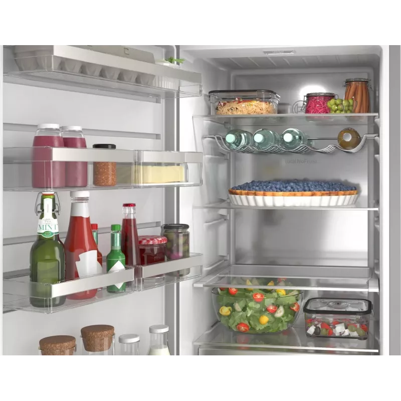 Bosch KSN36AICM Laisvai pastatomas šaldytuvas su šaldikliu, 302 L, NoFrost, Inox-look, energijos klasė C