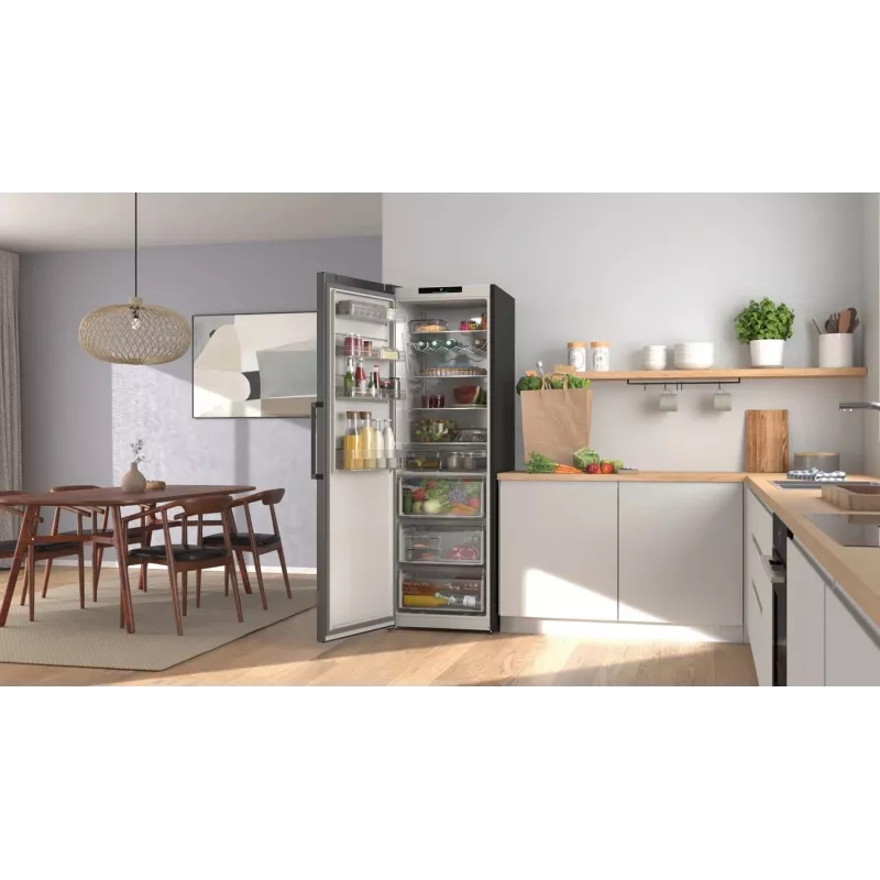 Bosch KSN36VCCG Laisvai pastatomas šaldytuvas su šaldikliu, 308 L, No Frost, Inox-look