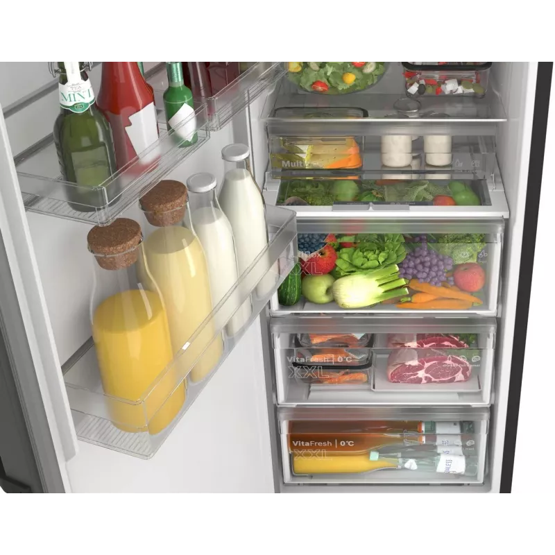 Bosch KSN36VCCG Laisvai pastatomas šaldytuvas su šaldikliu, 308 L, No Frost, Inox-look