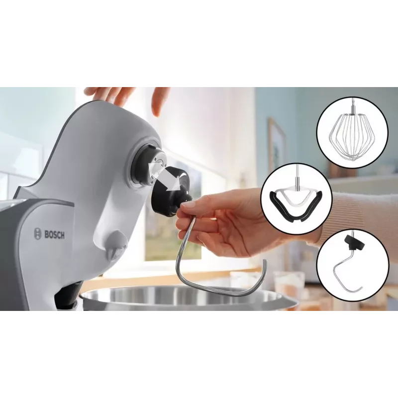 Bosch MUM58359 Virtuvinis kombainas Ruby Red/Silver 1000W 3.9L Nerūdijančio plieno dubuo
