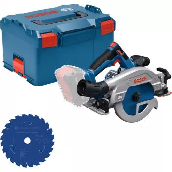 BOSCH Power Tools Set: Belaidis diskinis pjūklas GKS 18V 57 GX su pjovimo disku L-BOXX dėkle