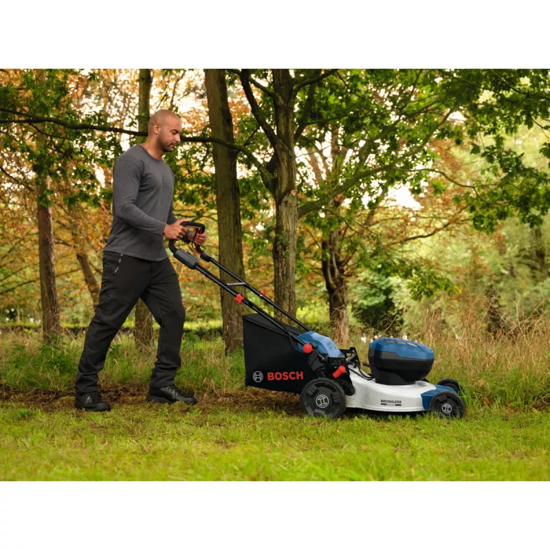BOSCH POWERTOOLS Belaidis vejapjovė GRA 18V2-46SP Professional, 36V (2x18V), mėlyna, 2x 5.5 Ah ličio jonų baterija, įkroviklis