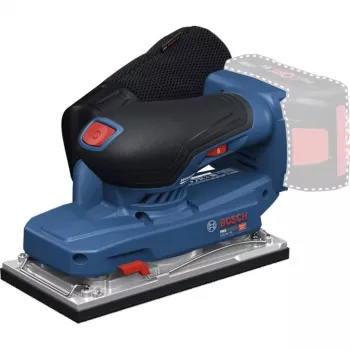 BOSCH POWERTOOLS Bekontaktis orbitinis šlifuoklis GSS 18V-18 Professional Solo, 18V (Mėlyna/Juoda, be akumuliatoriaus ir įkroviklio, L-BOXX dėžutėje)
