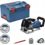BOSCH PowerTools belaidis sieninis griovelių pjoviklis GNF 18V-40 Professional Solo, 18 V (mėlyna/juoda, be akumuliatoriaus ir įkroviklio, L-BOXX dėžėje)