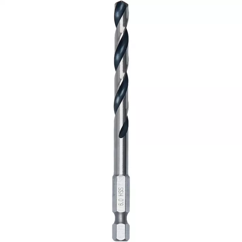 Bosch PowerTools HSS PointTeq Hex spiralinis grąžtas, 6 mm, 10 vnt., darbinis ilgis 57 mm