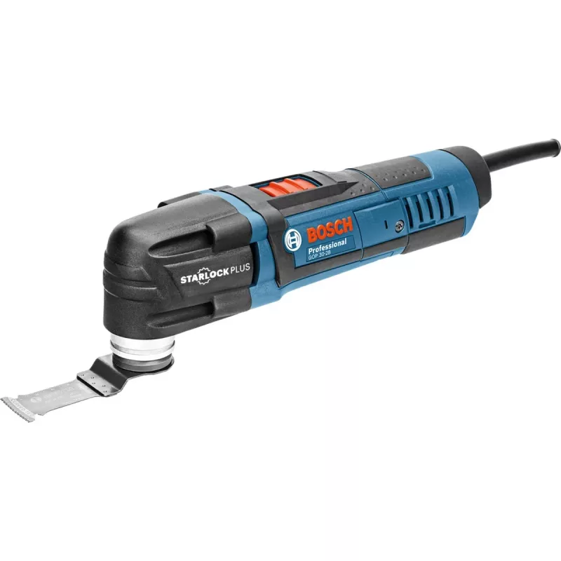 BOSCH POWERTOOLS Daugiafunkcis pjūklas GOP 30-28 Professional (Mėlynas/Juodas, L-BOXX, 300 W, su priedais)