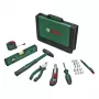 BOSCH Powertools Universal Hand Tool Set, 25-Piece (Green, with Tool Bag)