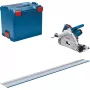 Bosch Professional GKT 55 GCE Plunge Saw with FSN 1400 Guide Rail, 1400 W, Blue, L-BOXX
