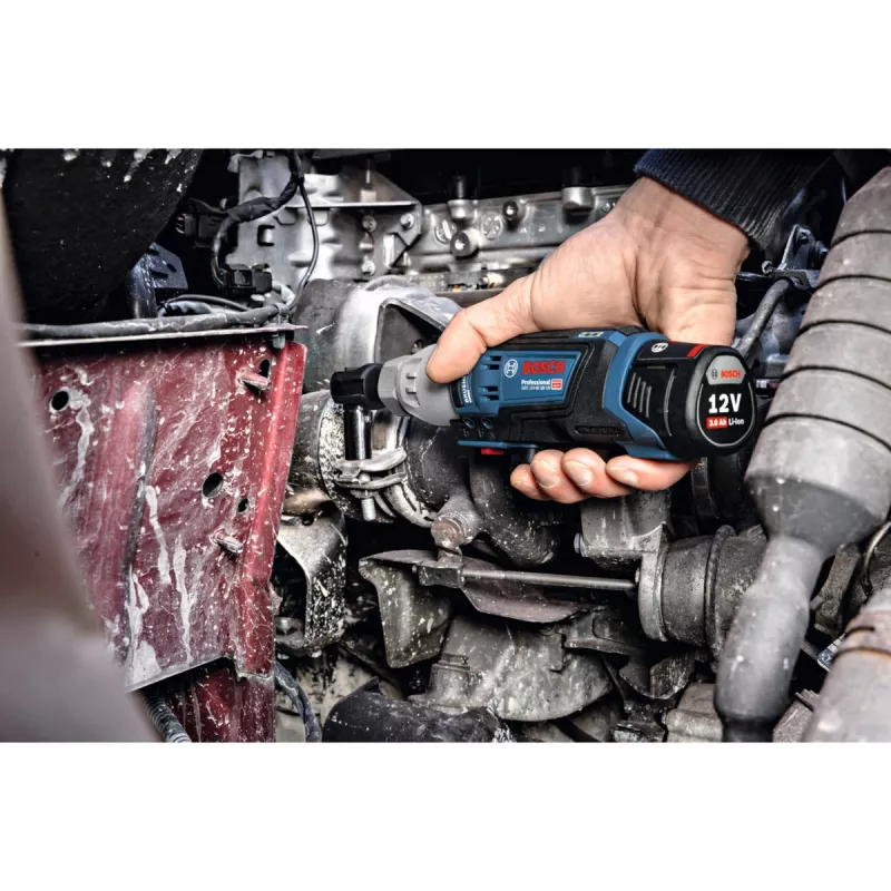 BOSCH Professional GRC 12V-60 3/8 SN belaidis reketinis veržliaraktis, 3/8 colio pavara, 60 Nm, 12V, mėlynas/juodas (be akumuliatoriaus)