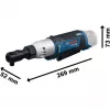 BOSCH Professional GRC 12V-60 3/8 SN belaidis reketinis veržliaraktis, 3/8 colio pavara, 60 Nm, 12V, mėlynas/juodas (be akumuliatoriaus)