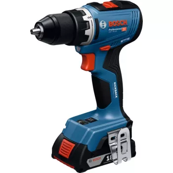 BOSCH Professional GSR 18V-65 Belaidis gręžtuvas-suktuvas, bešepetėlis, 2x 5,0 Ah Li-Ion, L-BOXX, rankinių įrankių rinkinys