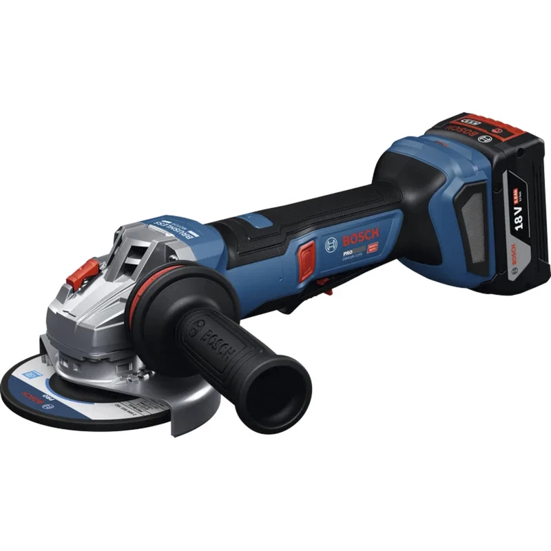 BOSCH Professional GWS 18V-11PS belaidis kampinis šlifuoklis 125mm 18V Solo (tik įrankis) L-BOXX dėkle