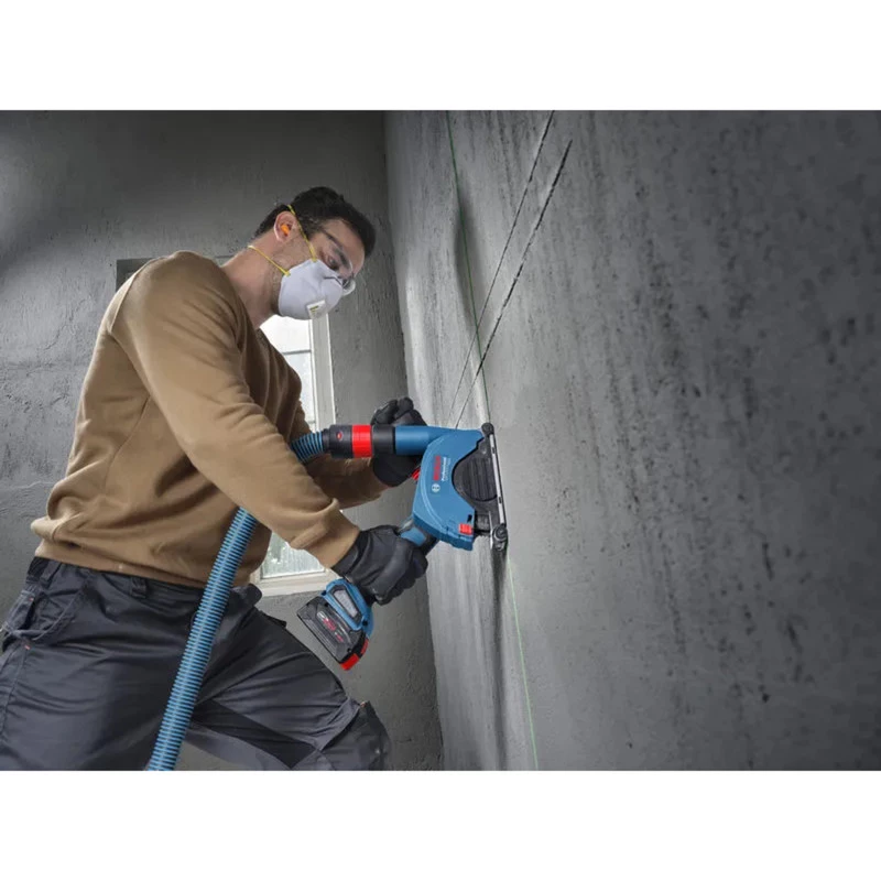 BOSCH Professional GWS 18V-11PS belaidis kampinis šlifuoklis 125mm 18V Solo (tik įrankis) L-BOXX dėkle