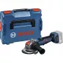 BOSCH Professional GWS 18V-11PS belaidis kampinis šlifuoklis 125mm 18V Solo (tik įrankis) L-BOXX dėkle