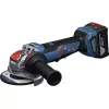 Bosch Professional GWX 18V-11PS belaidis kampinis šlifuoklis Solo, 18V, 125mm, X-LOCK, mėlyna/juoda, be akumuliatoriaus ir įkroviklio