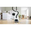 Bosch Serie 6 ProSilence dulkių siurblys su maišeliu BGB6SIL0L, titano juoda, 600 W, 4 l dulkių maišelis, HEPA filtras, 66 dB(A)