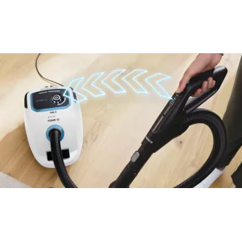 Bosch Serie 6 ProSilence dulkių siurblys su maišeliu BGB6SIL0L, titano juoda, 600 W, 4 l dulkių maišelis, HEPA filtras, 66 dB(A)
