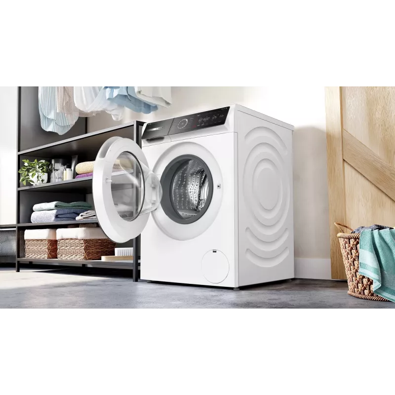 Bosch Serie 8 WGB256A9PL priekinio pakrovimo skalbimo mašina 10 kg 1600 aps/min balta su i-DOS ir Home Connect