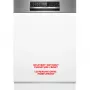 BOSCH SMI6ECS12E Serie 6 Pusiau integruota indaplovė (Šlifuotas nerūdijantis plienas, 60 cm, Home Connect)