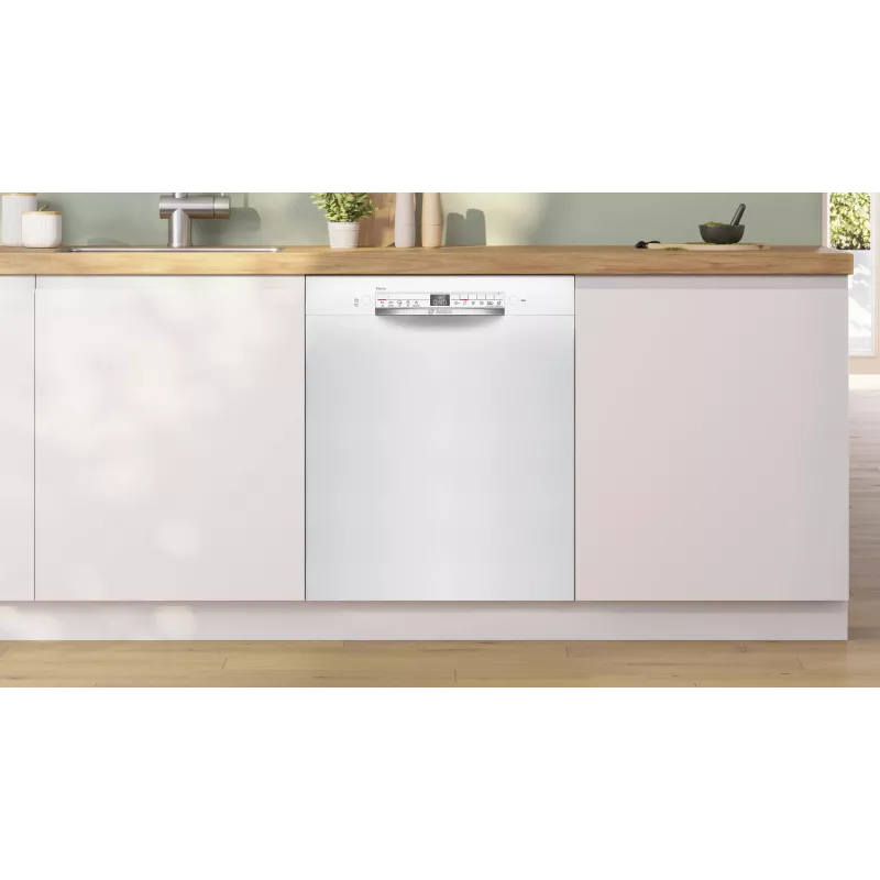Bosch SMU2HTW08E įmontuojama indaplovė, 60 cm, 13 komplektų, 5 programos, energijos klasė C, AquaStop, balta