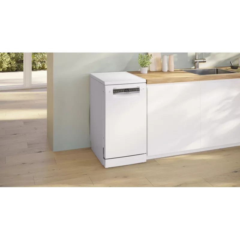 Bosch SPS4HMW13E Laisvai pastatoma indaplovė, 9 komplektų, energijos klasė C, 45 cm, balta