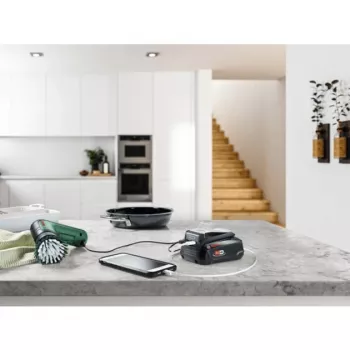 Bosch UniUSB 18V-15 įkroviklis, skirtas 18V POWER FOR ALL baterijoms, su USB-C prievadu (1600A02WS1)