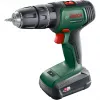 BOSCH UniversalImpact 18V belaidis smūginis gręžtuvas (žalia/juoda, 2x1,5 Ah Li-Ion, 241 dalių rinkinys)