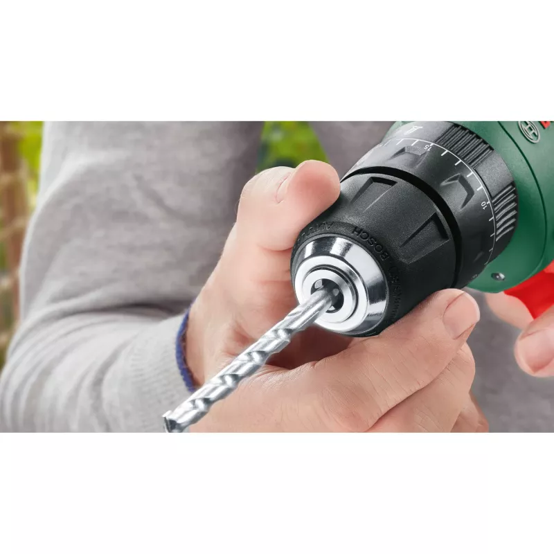 BOSCH UniversalImpact 18V belaidis smūginis gręžtuvas (žalia/juoda, 2x1,5 Ah Li-Ion, 241 dalių rinkinys)