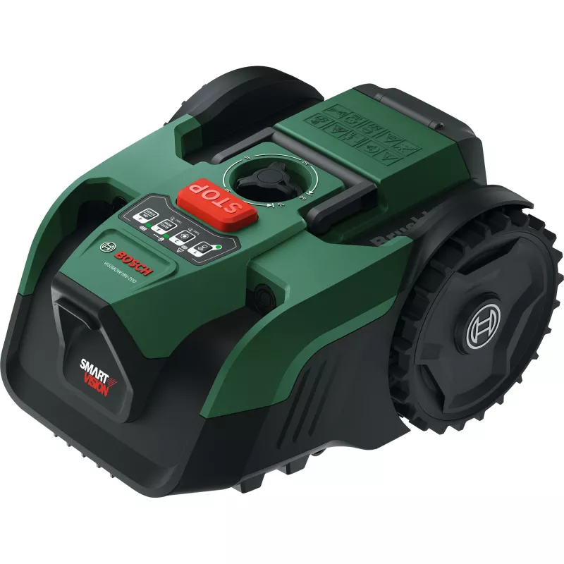 Bosch VISIMOW 18V-200 Robotinė vejapjovė, 18V, žalia/juoda, 1x 5.0 Ah ličio jonų baterija, POWER FOR ALL ALLIANCE