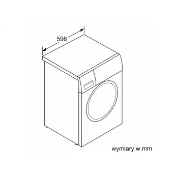 BOSCH WGG254ZGPL 9 kg priekinės apkrovos skalbimo mašina su i-DOS ir Home Connect