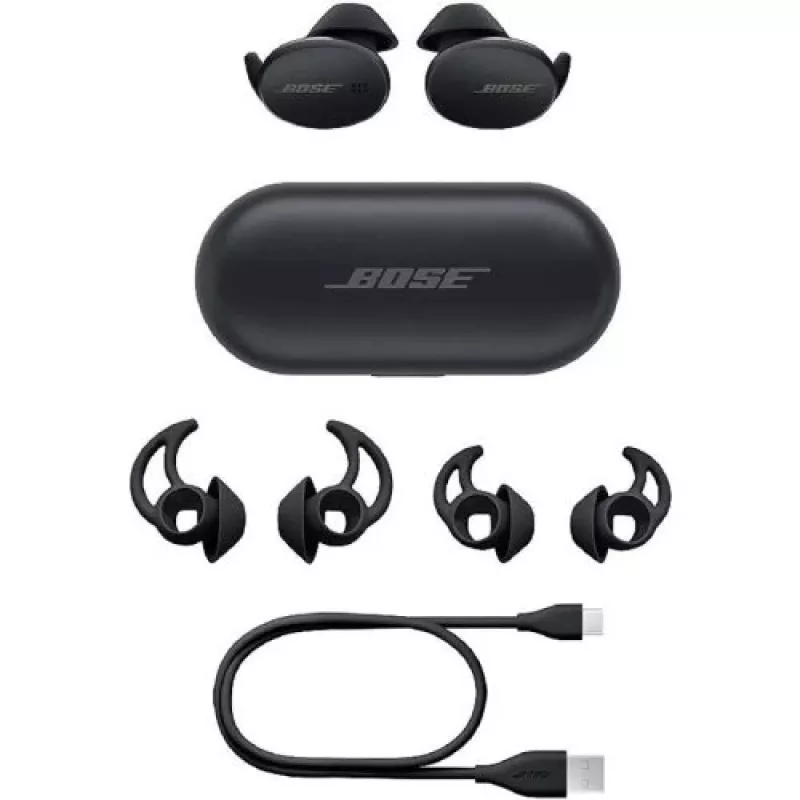 Bose Sport Ausinės True Wireless Bluetooth Į ausis įdedamos ausinės su mikrofonu - juodos