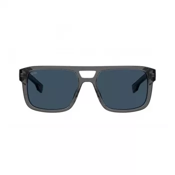 BOSS BOSS1648SKB7 Akiniai Havana Ruda Kvadratiniai Acetatas Vyriški