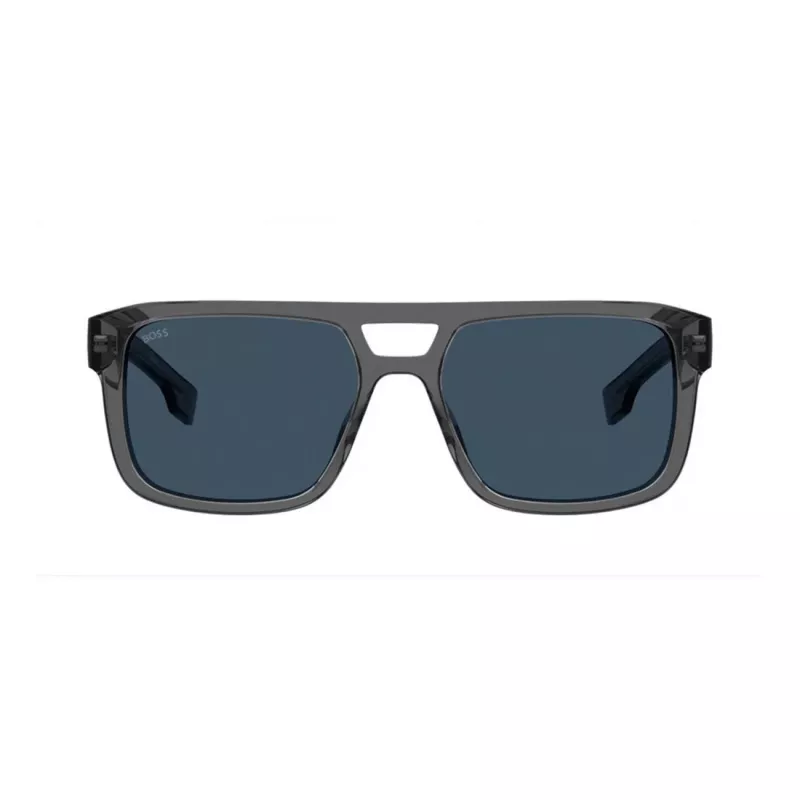 BOSS BOSS1648SKB7 Akiniai Havana Ruda Kvadratiniai Acetatas Vyriški