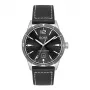 BOSS Vyrų Grand Prix Chronografinis Laikrodis 1513898 44mm Juodas Ciferblatas Odinis Dirželis