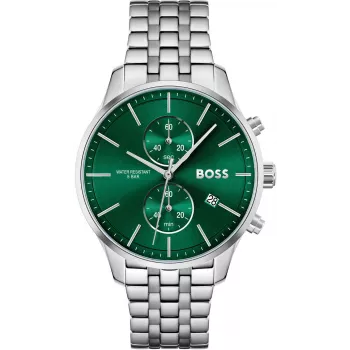 BOSS Vyriškas Skymaster Chronografinis Laikrodis 1513975 42mm Nerūdijantis Plienas Mėlynas Ciferblatas