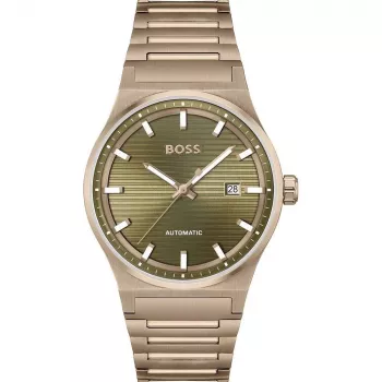 BOSS vyriškas kvarcinis chronografo laikrodis Velocity 1514184 41mm nerūdijantis plienas juodas ciferblatas