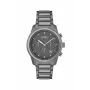 BOSS Vyriškas laikrodis 1514005 44mm Nerūdijančio plieno korpusas Mėlynas ciferblatas Ruda odinė juosta Chronografas Kvarcinis