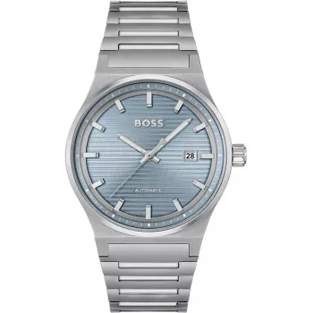 BOSS Vyriškas Laikrodis 1514118 41mm Nerūdijantis Plienas Mėlynas Ciferblatas Chronografas