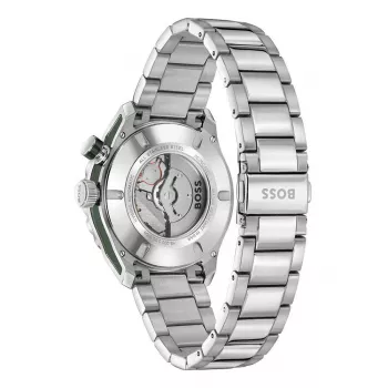 BOSS Vyriškas Laikrodis 1514178 42mm Nerūdijantis Plienas Mėlynas Ciferblatas Chronografas