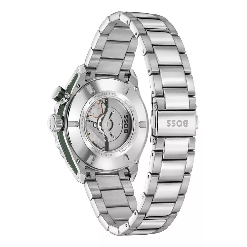 BOSS Vyriškas Laikrodis 1514178 42mm Nerūdijantis Plienas Mėlynas Ciferblatas Chronografas