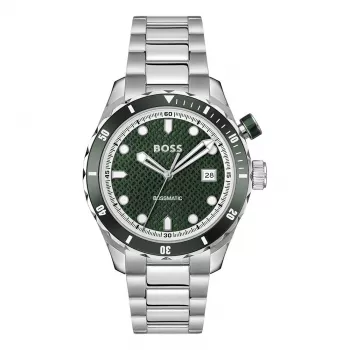 BOSS Vyriškas Laikrodis 1514178 42mm Nerūdijantis Plienas Mėlynas Ciferblatas Chronografas