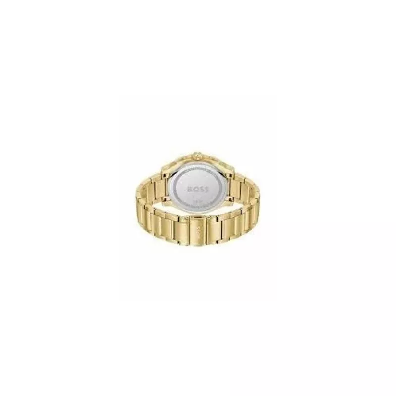 BOSS Vyriškas Laikrodis 1514190 44mm Mėlynas Ciferblatas Ruda Odinė Juosta Chronografas Kvarcinis